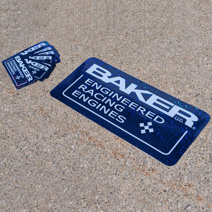 Baker Engineering Glitter Stickers