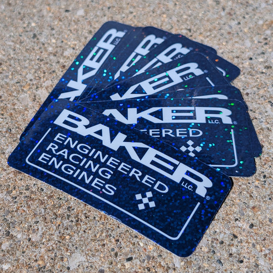 Baker Engineering Glitter Stickers